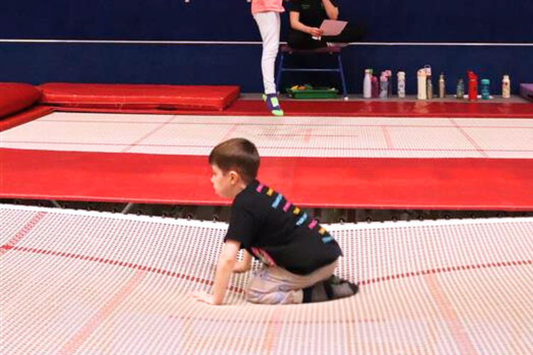 Boy on Trampoline