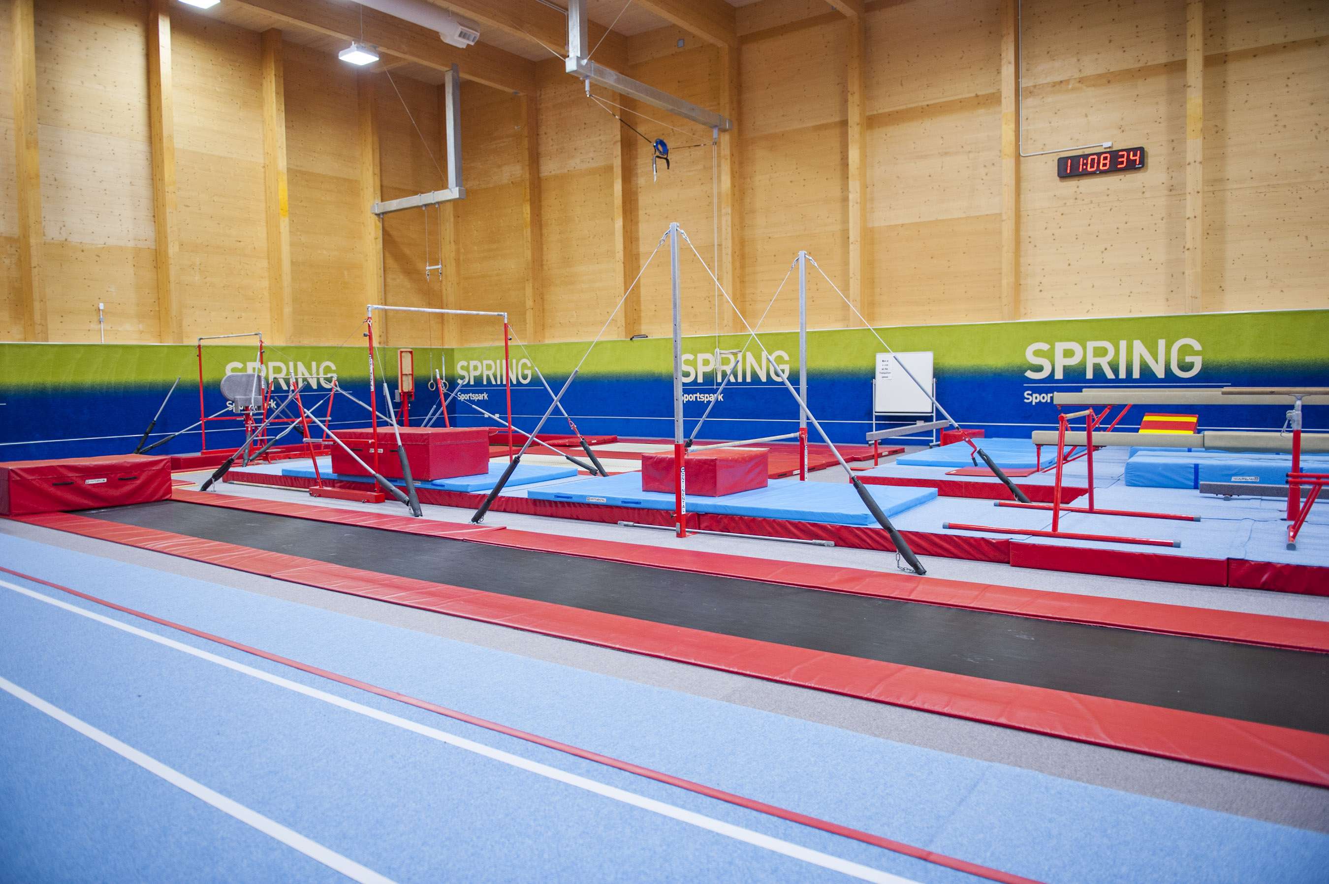 empty spring gymnastics centre