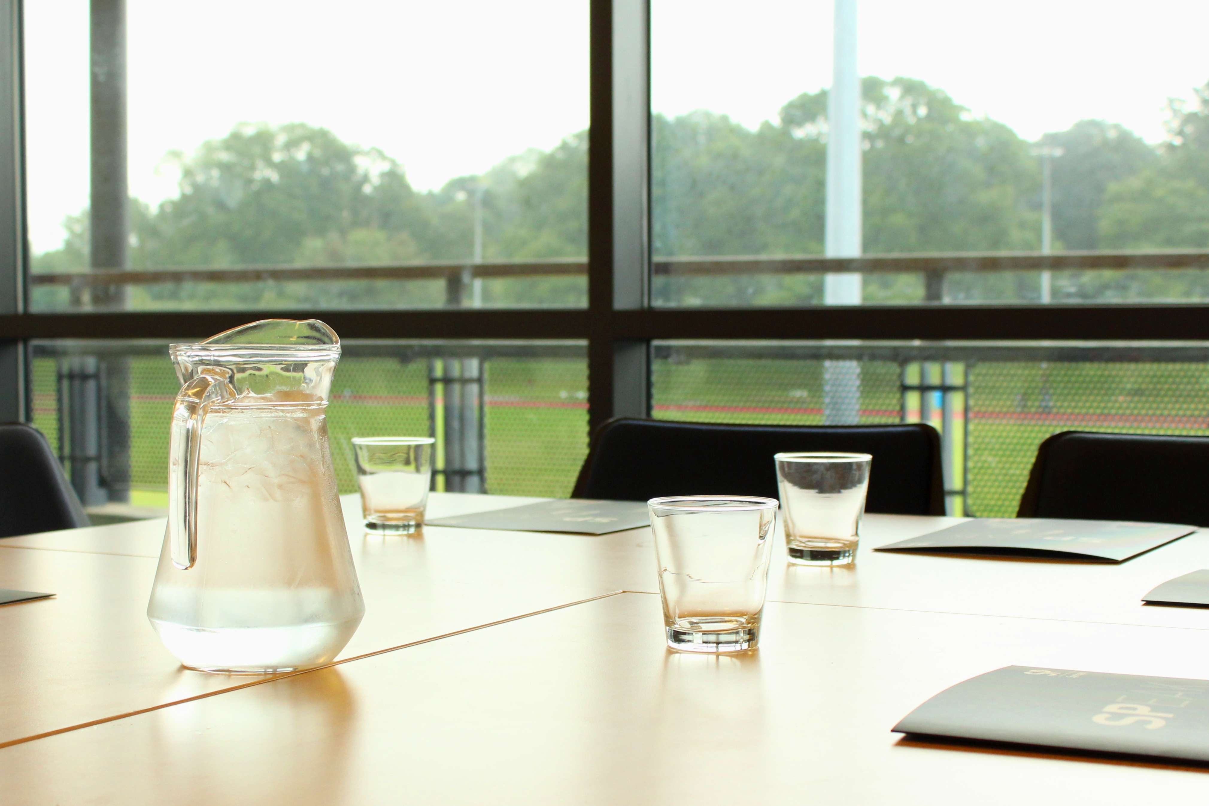 water jugs in Conference Room