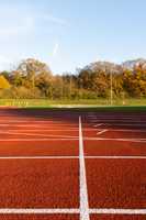 empty athletics track low angle