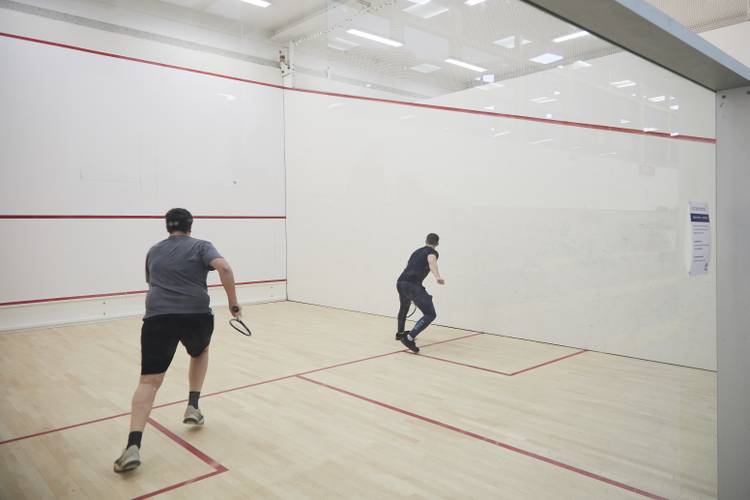 squash court shot