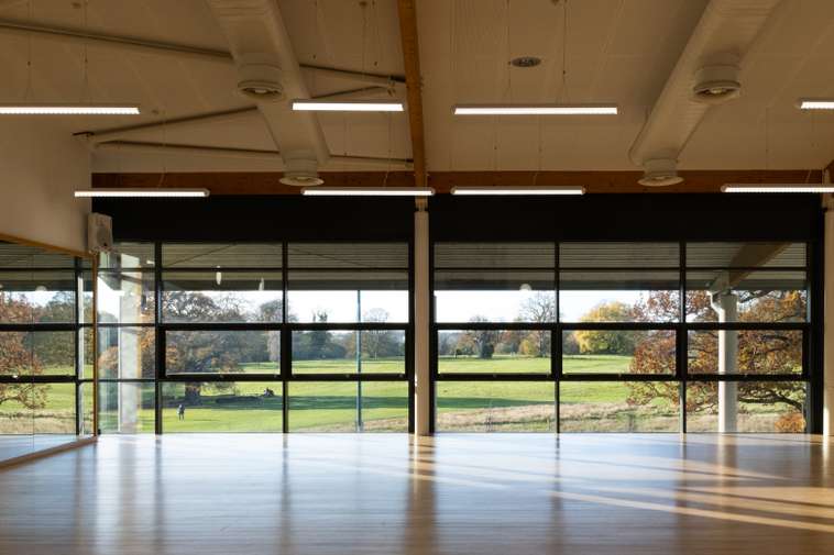 empty dance studio room