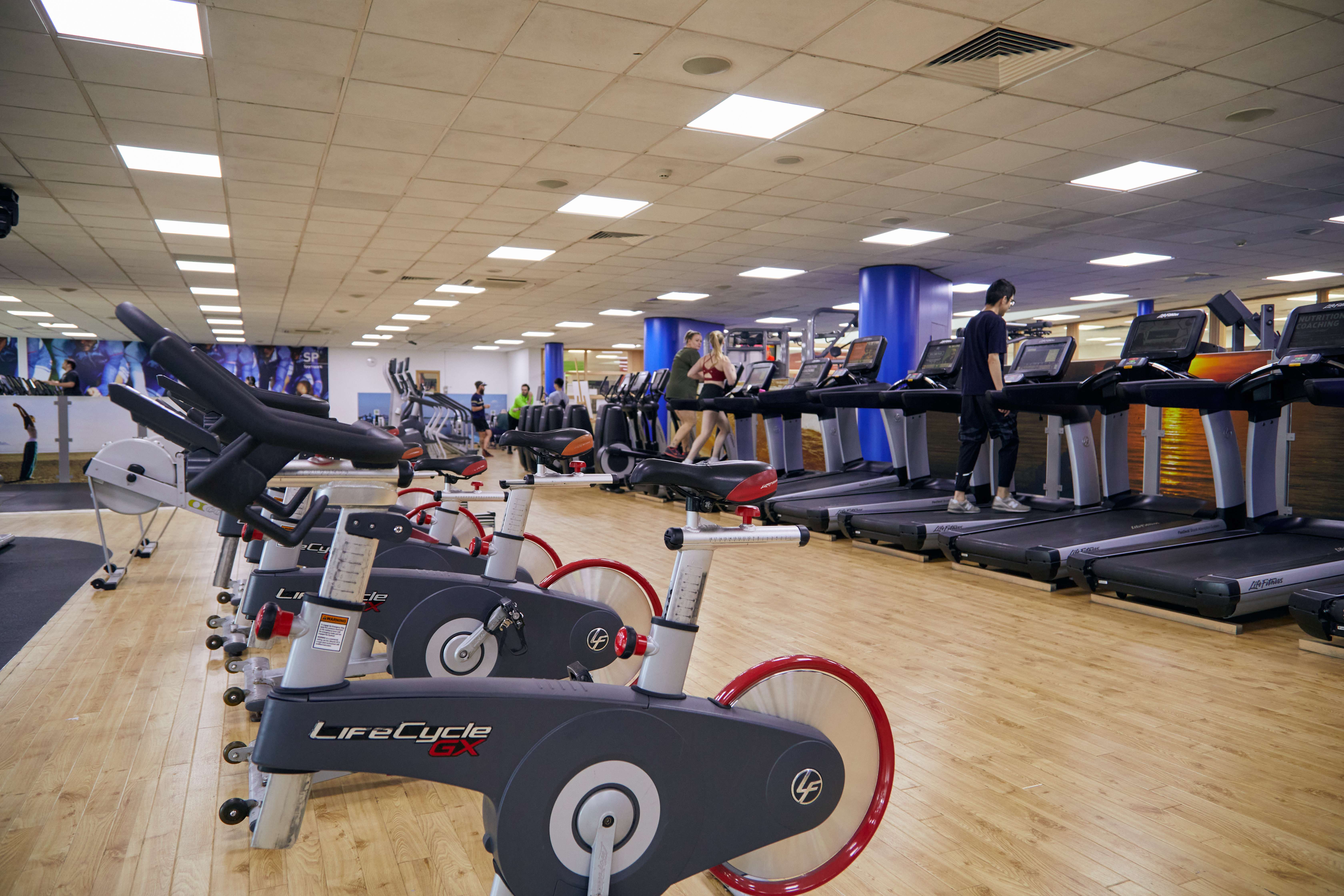 Sportspark fitness centre wide angle shot