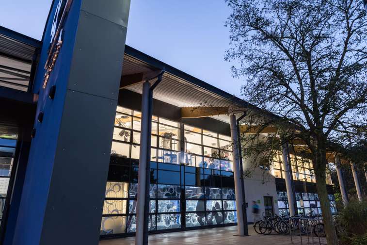 front of sportspark building