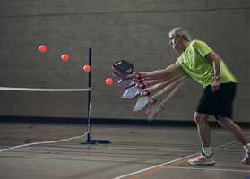 Pickleball shot time lapse